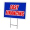 Signmission Easy Financing Yard Sign & Stake outdoor plastic coroplast window, C-1216-DS-Easy Financing C-1216-DS-Easy Financing - alternate 1